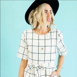 Roolee Harper Plaid Midi Nursing Dress NWT